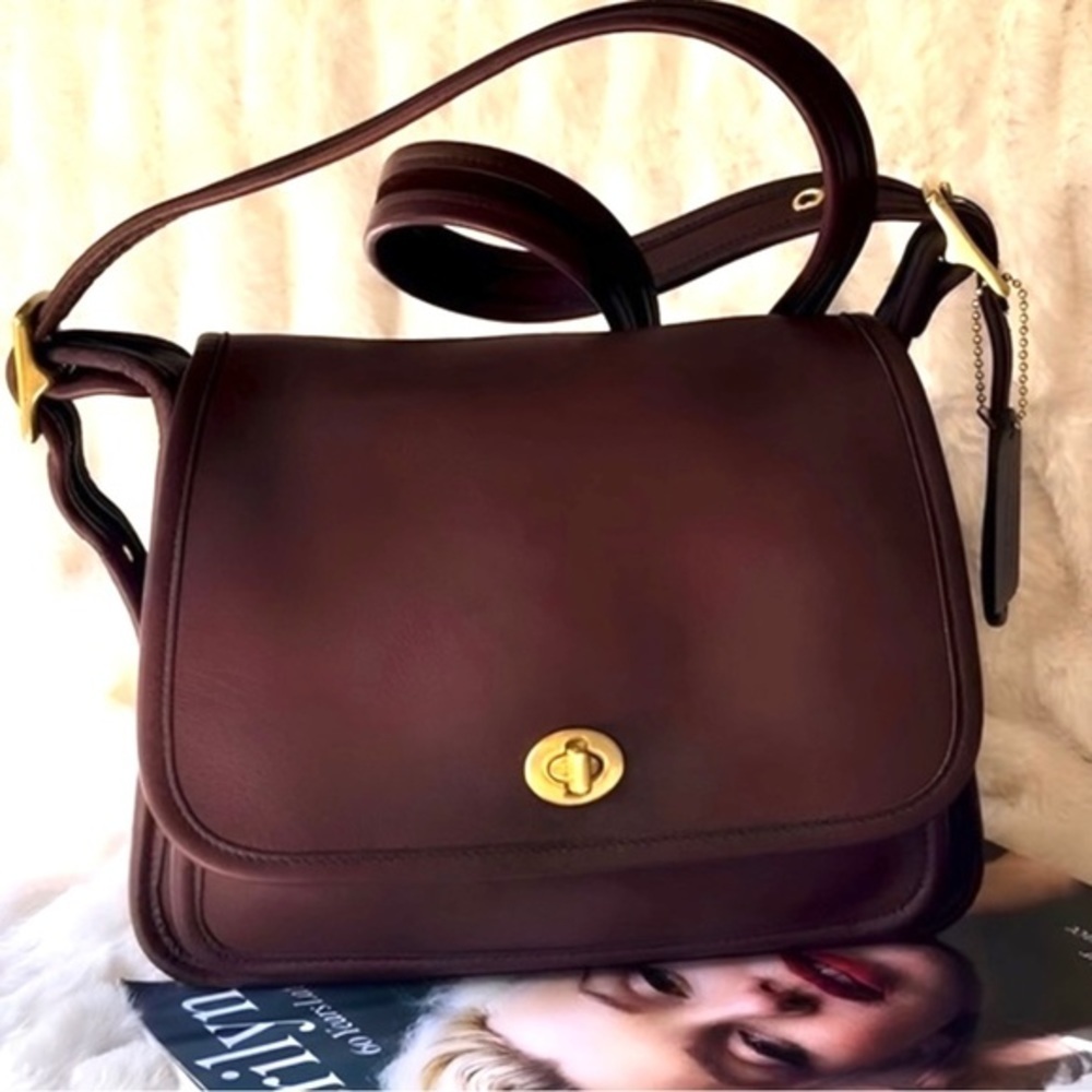 COACH MAHOGANY BROWN CROSSBODY RAMBLER 9061 - Picture 7 of 15